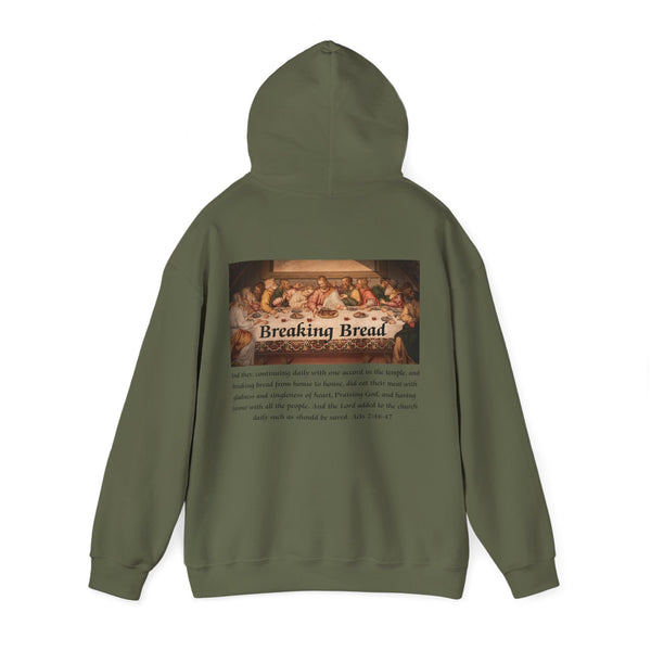 Breaking Bread Men’s Double Sided Graphic Hoodie
