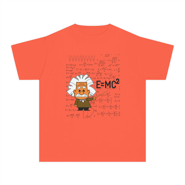 Einstein Cartoon E=MC2 Kids Unisex Graphic Tee