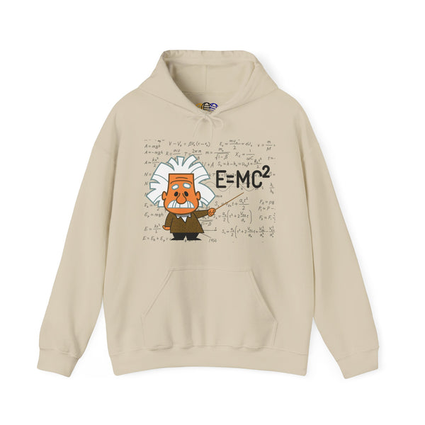 Einstein Cartoon E=MC2 Adult Unisex Graphic Hoodie
