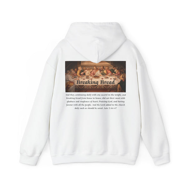 Breaking Bread Men’s Double Sided Graphic Hoodie