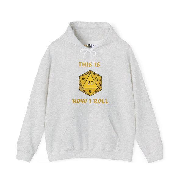 This Is How I Roll Yellow D20 Die Unisex Graphic Hoodie
