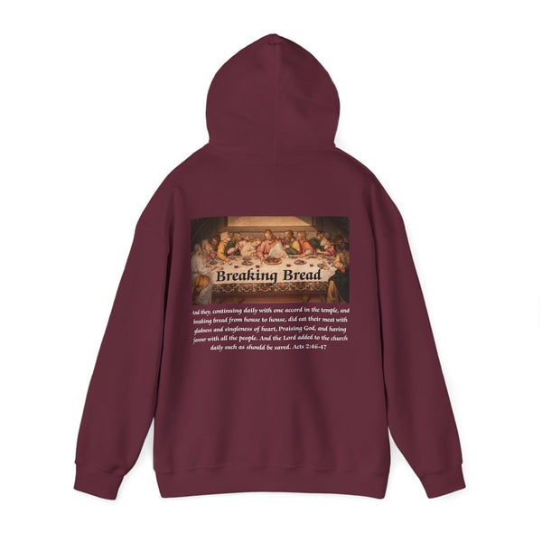 Breaking Bread Men’s Double Sided Graphic Hoodie