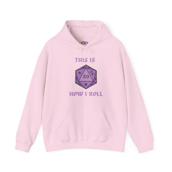 This Is How I Roll Violet D20 Die Unisex Graphic Hoodie
