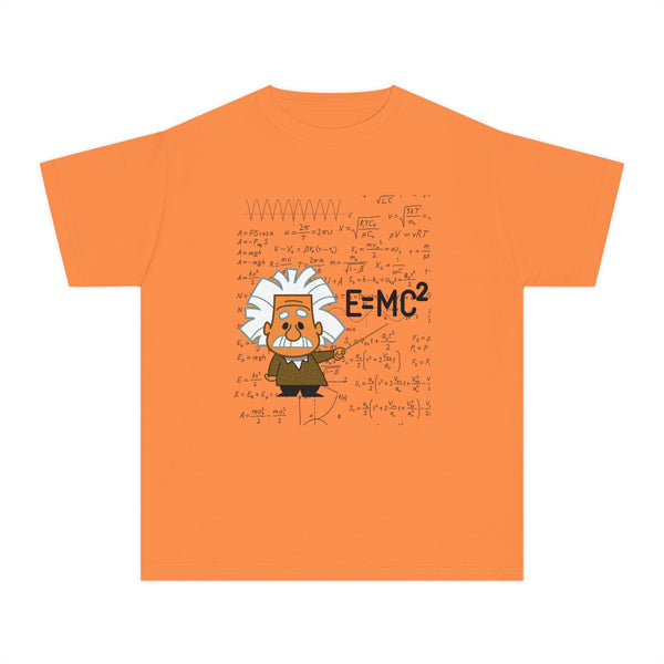 Einstein Cartoon E=MC2 Kids Unisex Graphic Tee