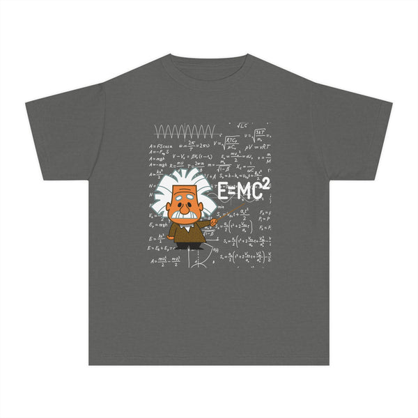 Einstein Cartoon E=MC2 Kids Unisex Graphic Tee