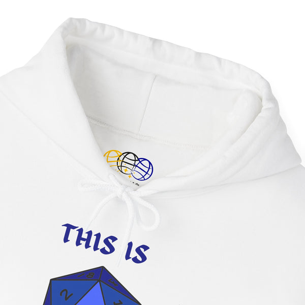 This Is How I Roll Blue D20 Die Unisex Graphic Hoodie