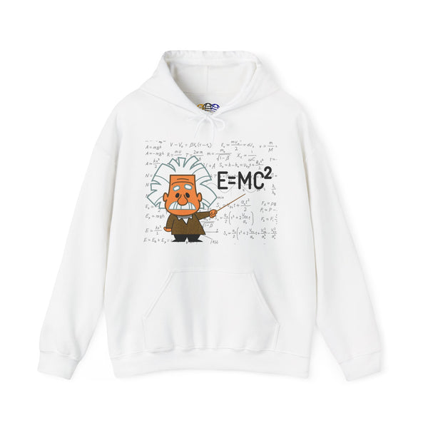 Einstein Cartoon E=MC2 Adult Unisex Graphic Hoodie