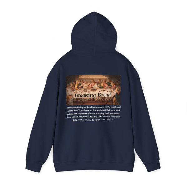 Breaking Bread Men’s Double Sided Graphic Hoodie