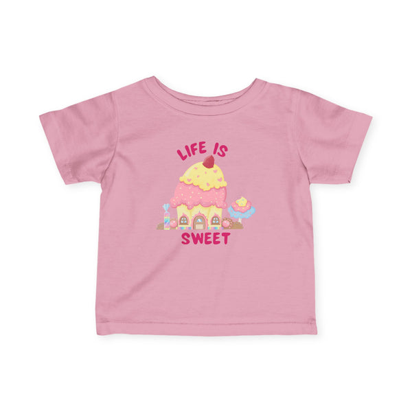 Life Is Sweet Infant Girls Graphic Tee