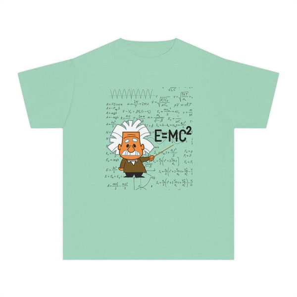 Einstein Cartoon E=MC2 Kids Unisex Graphic Tee