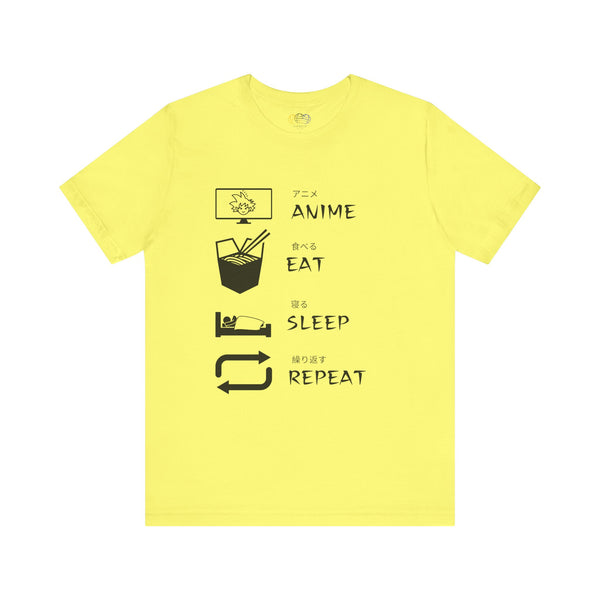 Anime, Eat, Sleep, Repeat Anime Men's Graphic T-Shirt