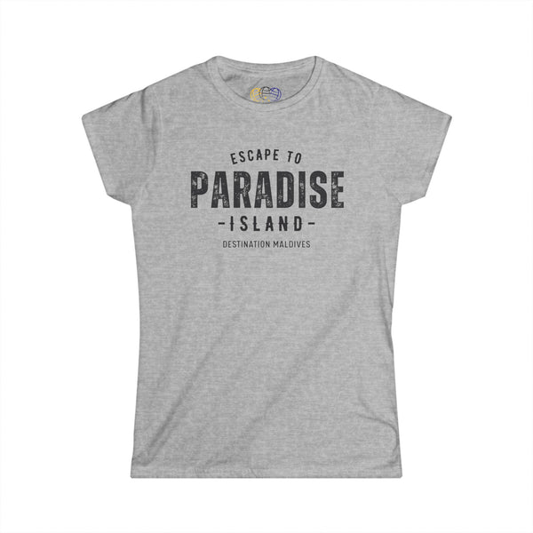 Escape to Paradise Island Maldives Women’s Graphic T-Shirt