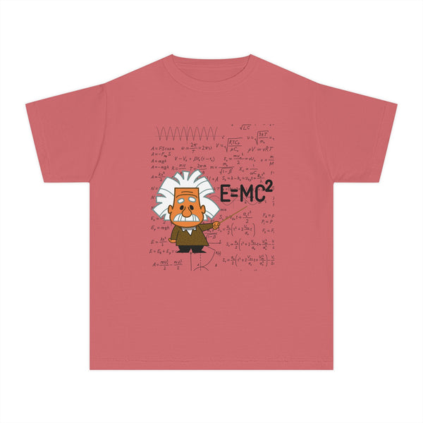 Einstein Cartoon E=MC2 Kids Unisex Graphic Tee