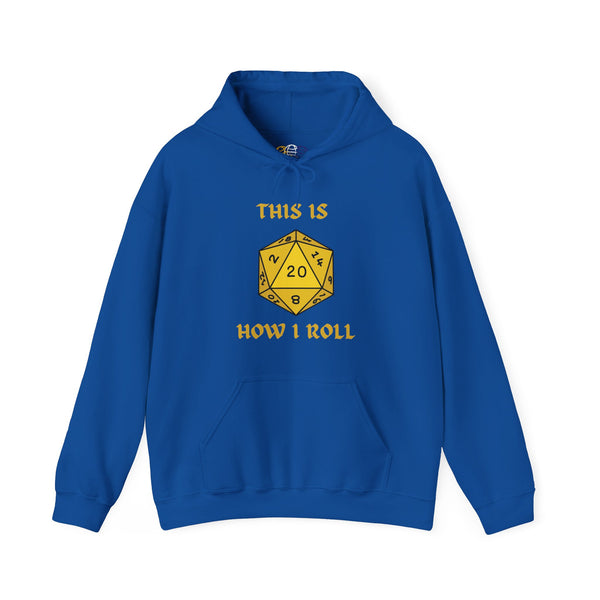 This Is How I Roll Yellow D20 Die Unisex Graphic Hoodie
