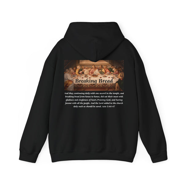 Breaking Bread Men’s Double Sided Graphic Hoodie