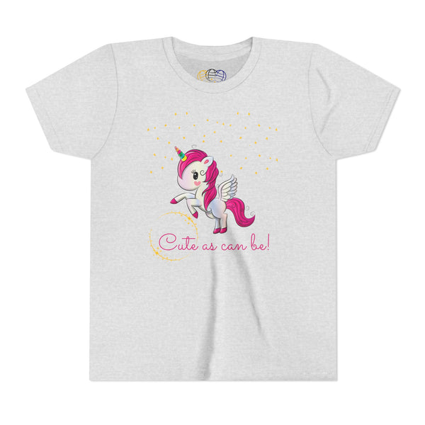 Cute As Can Be Unicorn Girls Graphic Tee