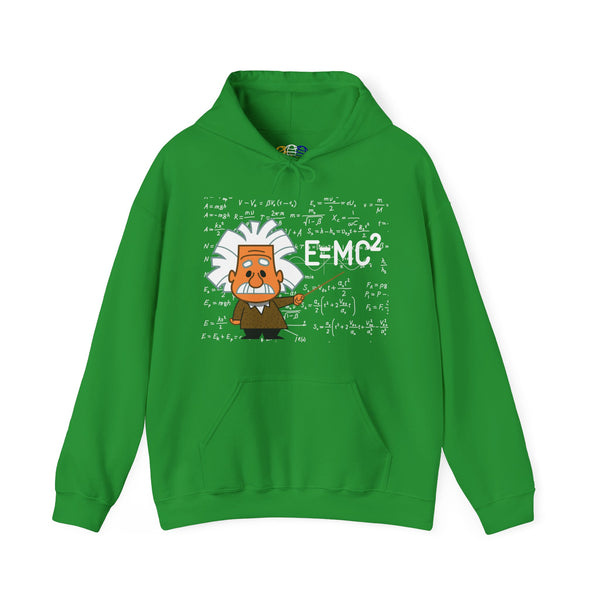 Einstein Cartoon E=MC2 Adult Unisex Graphic Hoodie