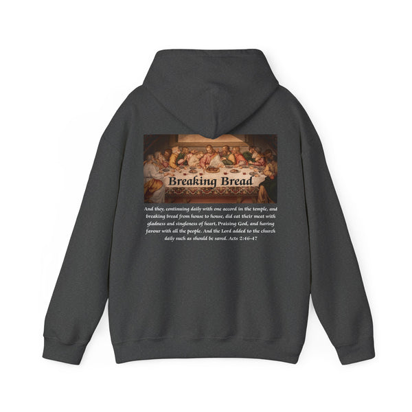 Breaking Bread Men’s Double Sided Graphic Hoodie