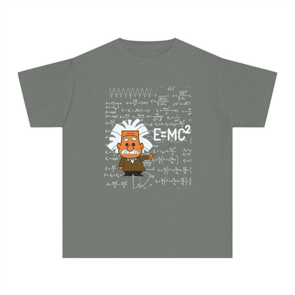Einstein Cartoon E=MC2 Kids Unisex Graphic Tee