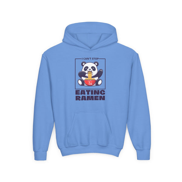 I Can’t Stop Eating Ramen Panda Kids Unisex Graphic Hoodie