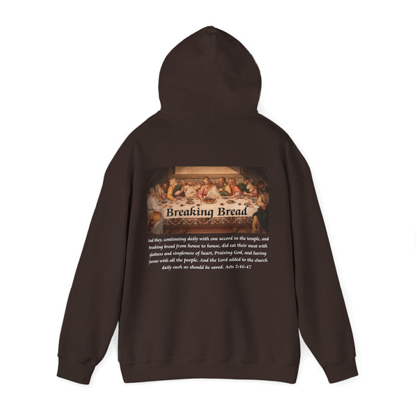 Breaking Bread Men’s Double Sided Graphic Hoodie