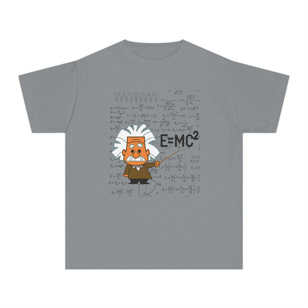 Einstein Cartoon E=MC2 Kids Unisex Graphic Tee