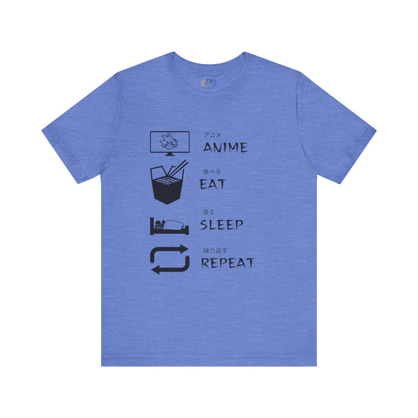 Anime, Eat, Sleep, Repeat Anime Men's Graphic T-Shirt