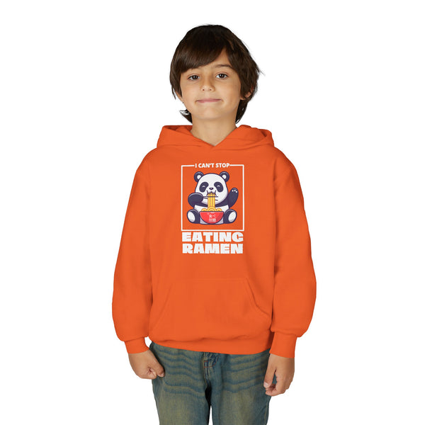 I Can’t Stop Eating Ramen Panda Kids Unisex Graphic Hoodie