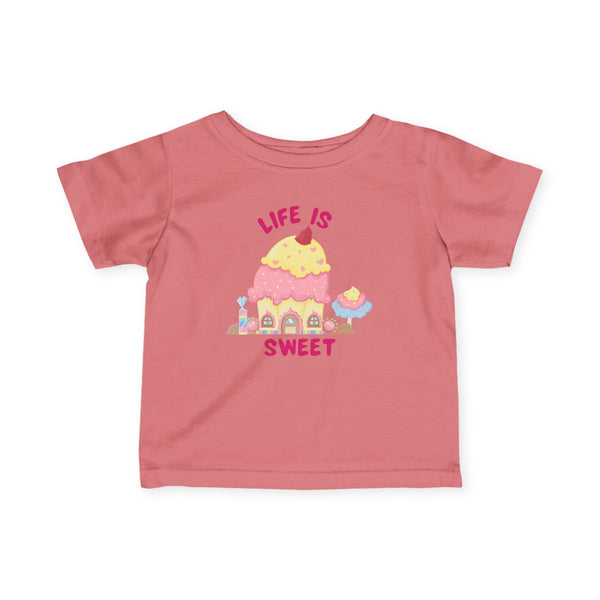 Life Is Sweet Infant Girls Graphic Tee