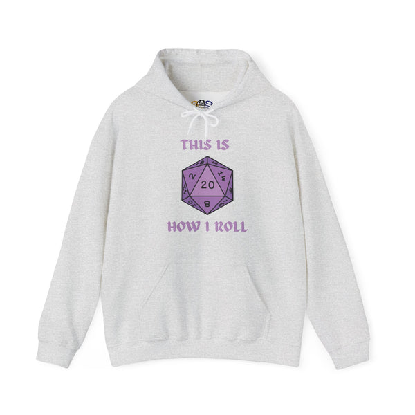 This Is How I Roll Violet D20 Die Unisex Graphic Hoodie