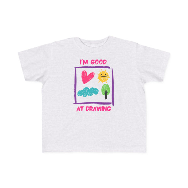 I'm Good At Drawing Toddler Girls Graphic Tee