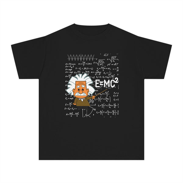Einstein Cartoon E=MC2 Kids Unisex Graphic Tee