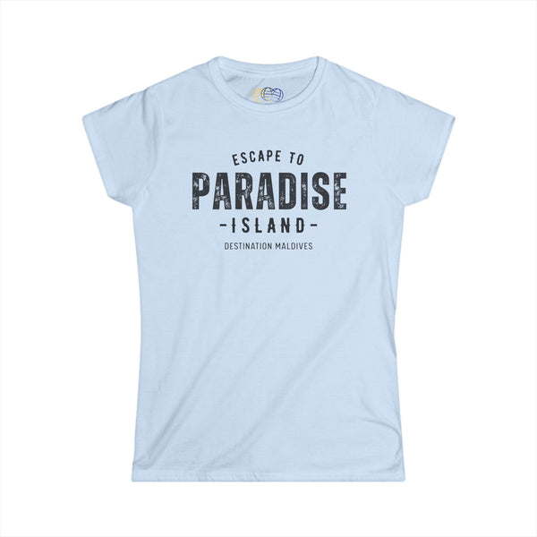 Escape to Paradise Island Maldives Women’s Graphic T-Shirt