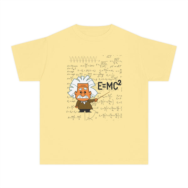 Einstein Cartoon E=MC2 Kids Unisex Graphic Tee