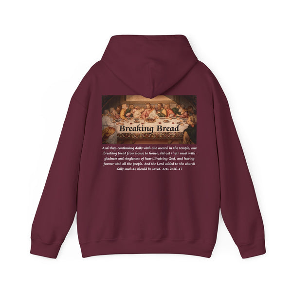 Breaking Bread Men’s Double Sided Graphic Hoodie