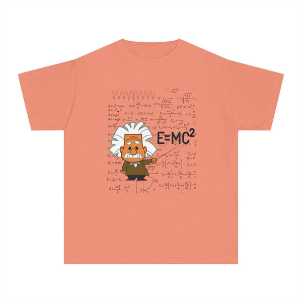Einstein Cartoon E=MC2 Kids Unisex Graphic Tee
