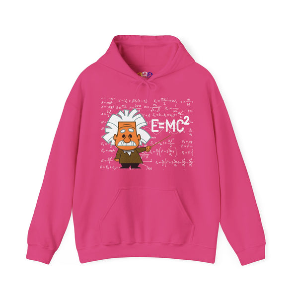 Einstein Cartoon E=MC2 Adult Unisex Graphic Hoodie