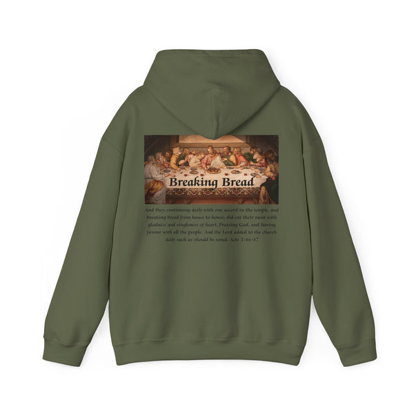 Breaking Bread Men’s Double Sided Graphic Hoodie