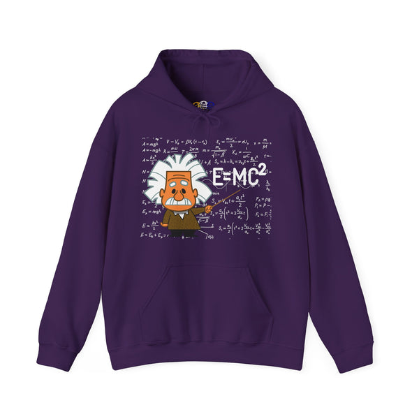 Einstein Cartoon E=MC2 Adult Unisex Graphic Hoodie