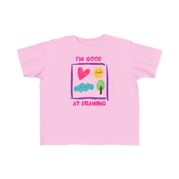 I'm Good At Drawing Toddler Girls Graphic Tee