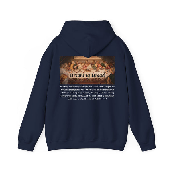 Breaking Bread Men’s Double Sided Graphic Hoodie