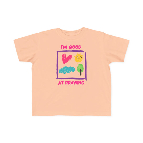I'm Good At Drawing Toddler Girls Graphic Tee