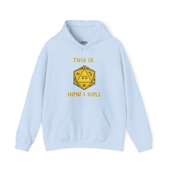 This Is How I Roll Yellow D20 Die Unisex Graphic Hoodie