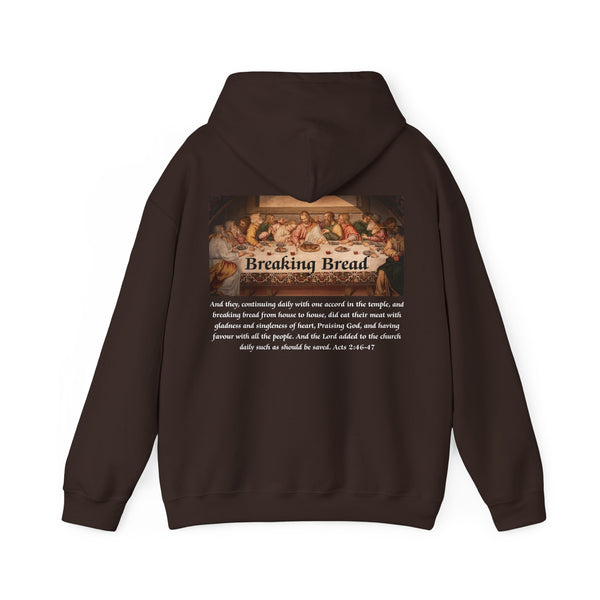 Breaking Bread Men’s Double Sided Graphic Hoodie