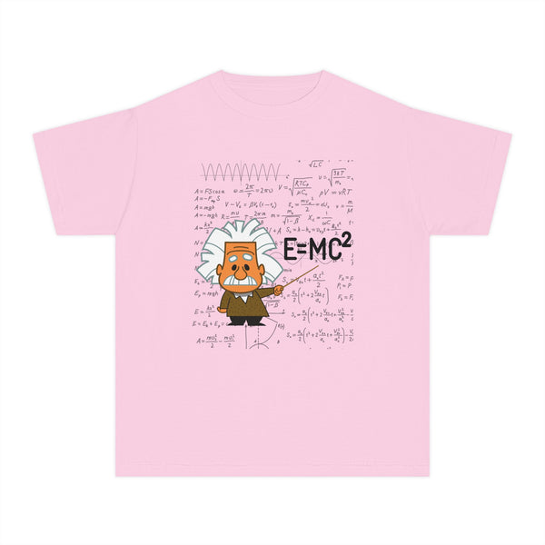 Einstein Cartoon E=MC2 Kids Unisex Graphic Tee