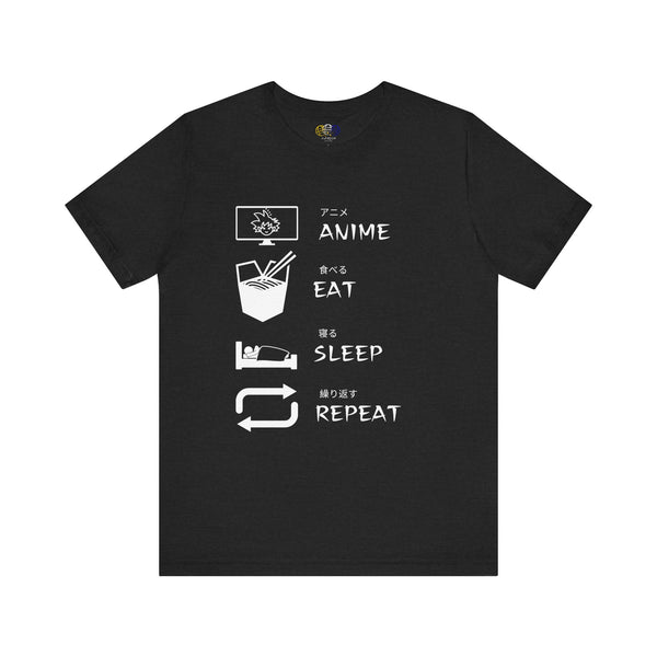 Anime, Eat, Sleep, Repeat Anime Men's Graphic T-Shirt