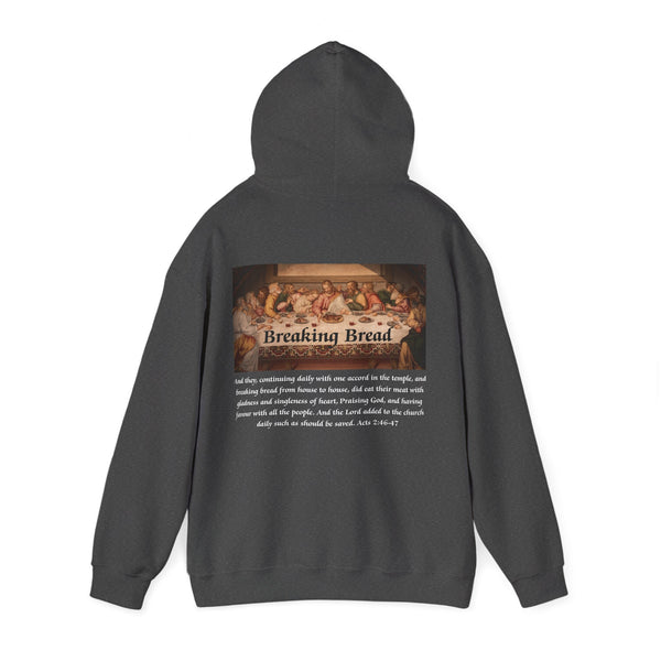 Breaking Bread Men’s Double Sided Graphic Hoodie