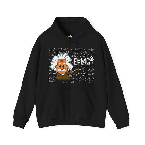 Einstein Cartoon E=MC2 Adult Unisex Graphic Hoodie