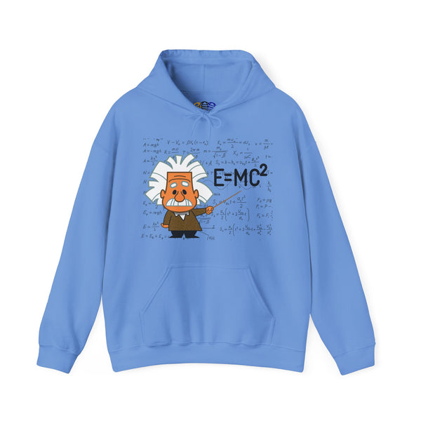 Einstein Cartoon E=MC2 Adult Unisex Graphic Hoodie