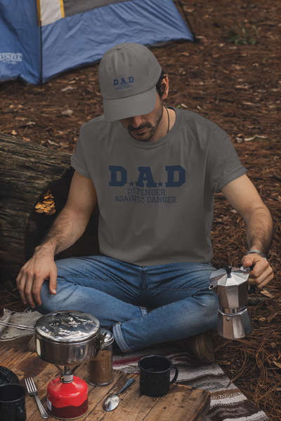 DAD Defender Against Danger Men's Modern Fit Graphic T-Shirt